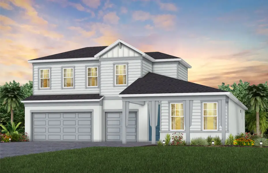 Representative exterior photo of a completed home built from the Mahogany Grand by Pulte Homes in Hilliard Isle, Kissimmee, FL (Image 19).