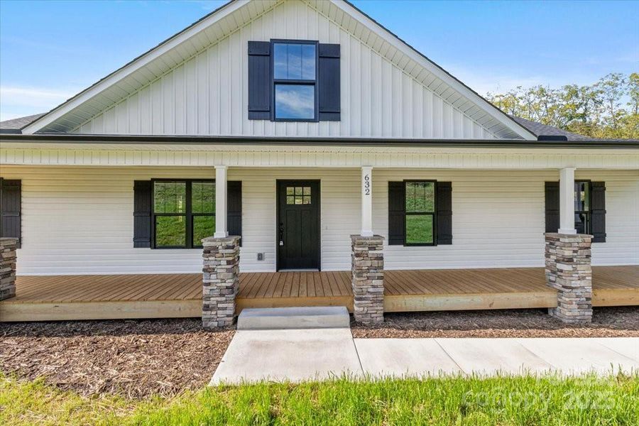 Exterior details and patio area of a home in , Marshall (Image 19).