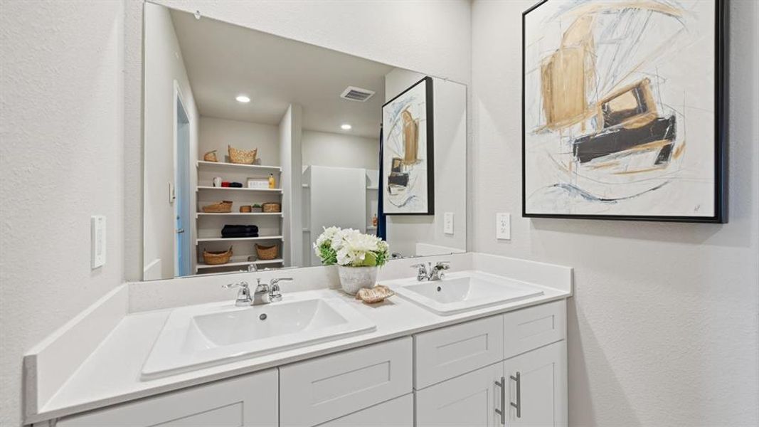 Furnished interior view inside a new home in Lonestar at Liberty Trails, Fort Worth (Image 14).