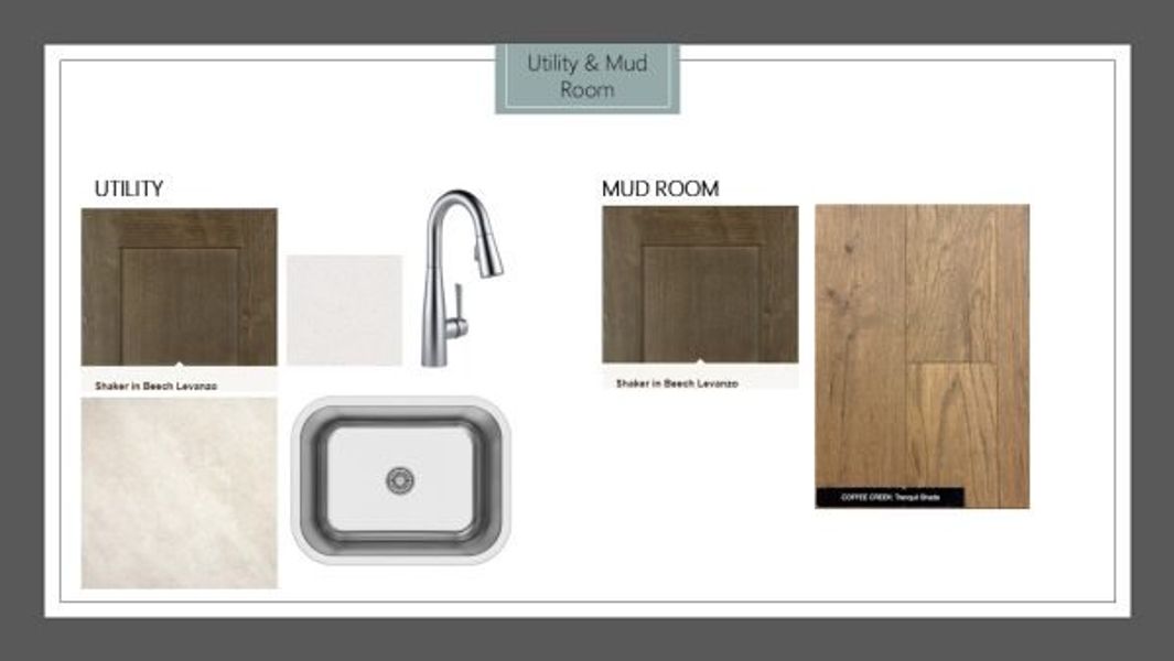 Sample of building materials used in homes in Rio Vista at Kelly Ranch, Aledo (Image 30).