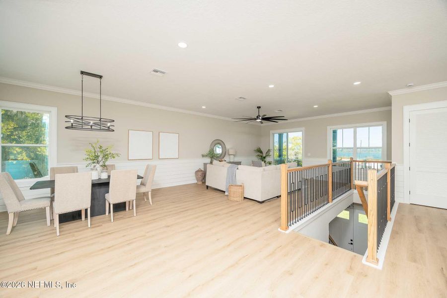 Furnished interior view inside a new home in , St. Augustine (Image 9).