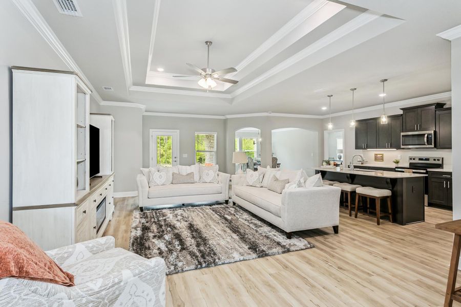 Furnished interior view inside a new home in Walther Reserve, Milton (Image 5).