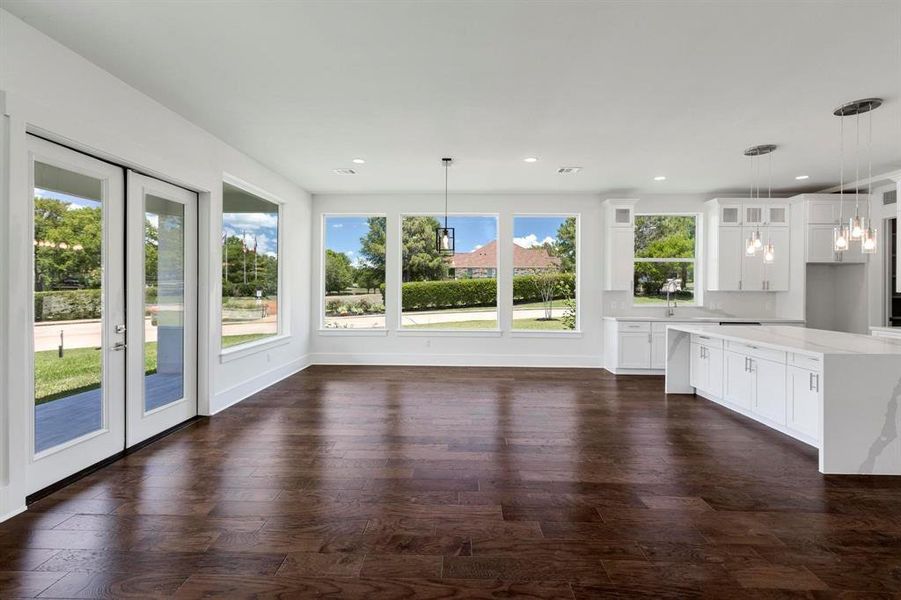 Dining area looking at Meadows Park