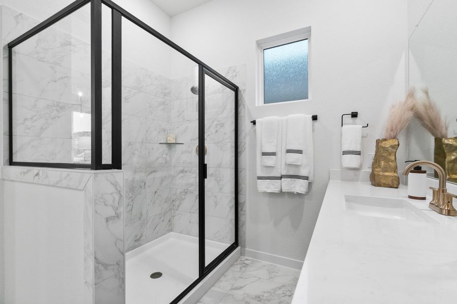 Furnished interior view inside a new home in The Grove at Blackhawk, Pflugerville (Image 34). Furnished interior view inside a new home in The Grove at Blackhawk, Pflugerville (Image 34).