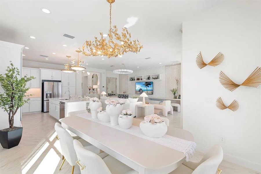 Furnished interior view inside a new home in Valencia Ridge, Wesley Chapel (Image 4).