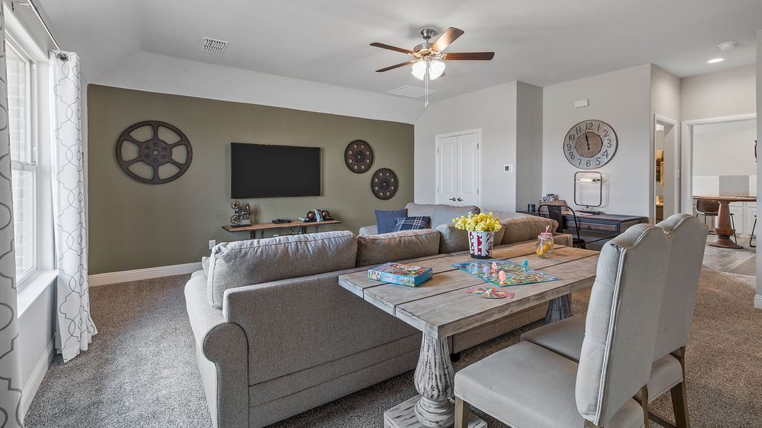 Furnished interior view inside a new home in Lakeview Pointe, Midlothian (Image 27).