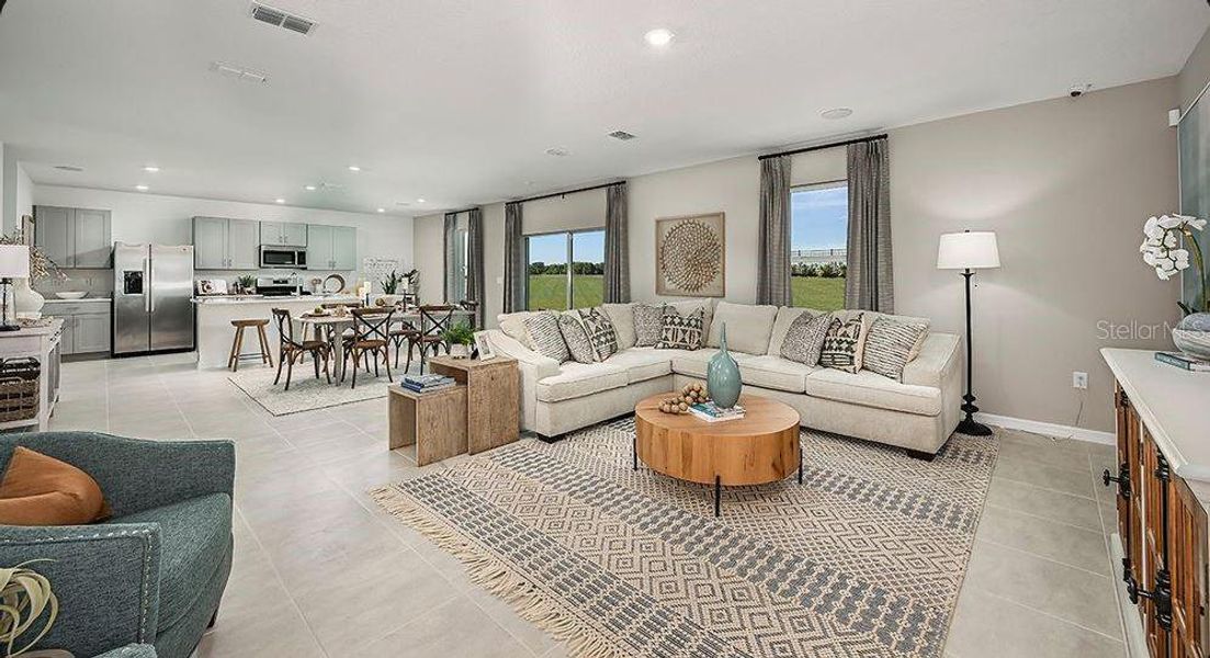 Furnished interior view inside a new home in Waterstone, Groveland (Image 9).