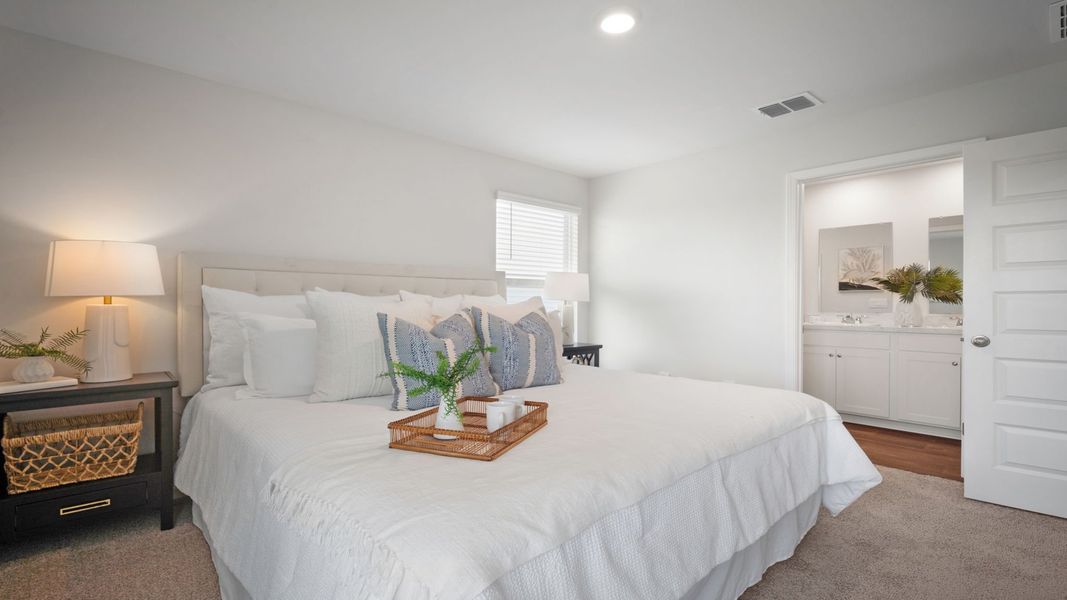 Furnished interior view inside a new home in The Groves at Bees Creek, Ridgeland (Image 19).