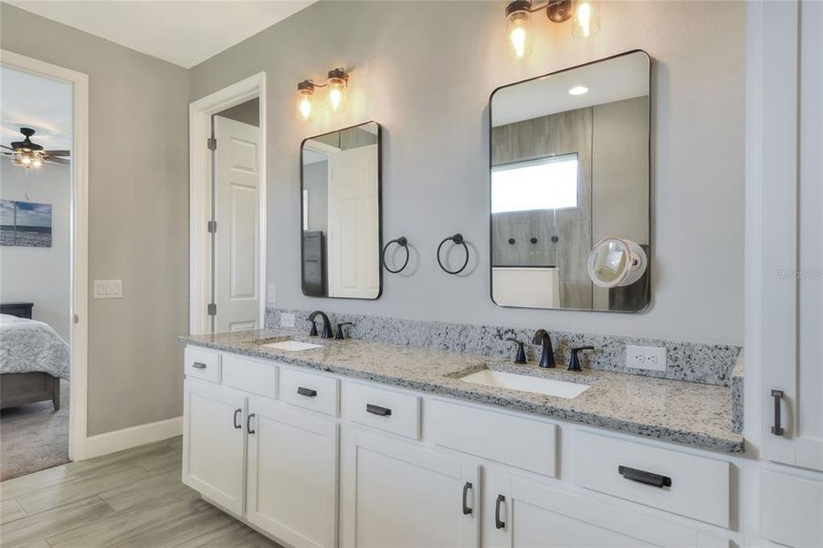 Double vanity in Primary Bathroom.