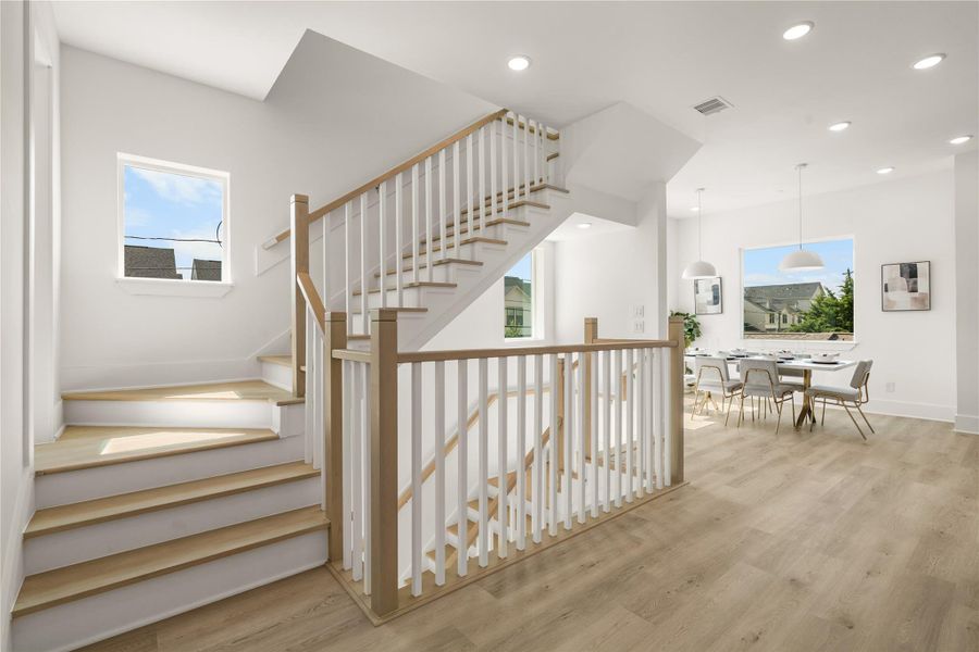 Furnished interior view inside a new home in , Houston (Image 15).