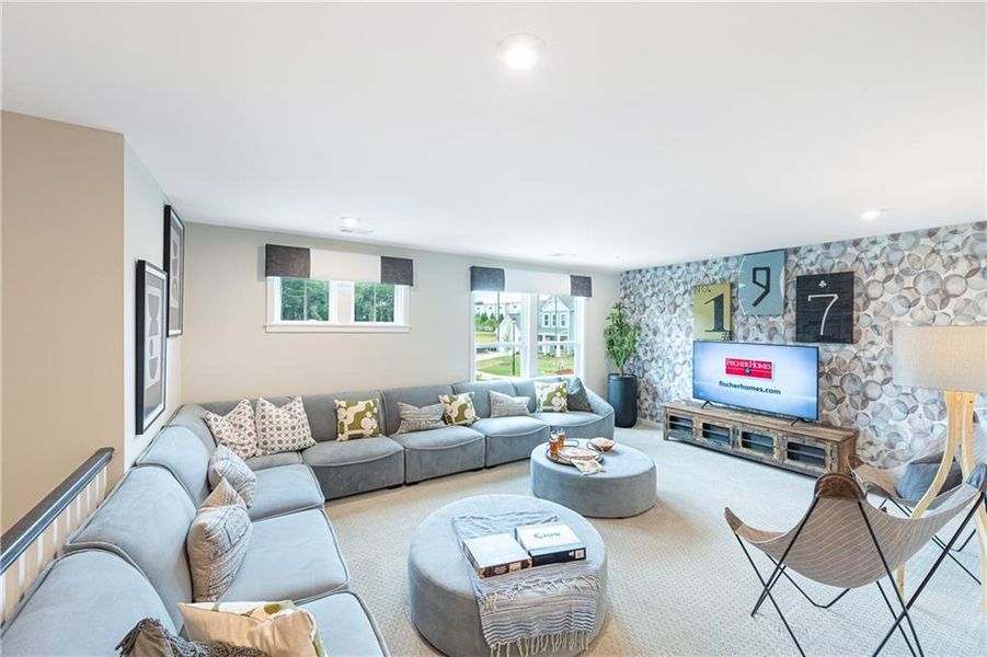 Furnished interior view inside a new home in Crossvine Estates, Braselton (Image 29). Furnished interior view inside a new home in Crossvine Estates, Braselton (Image 29).