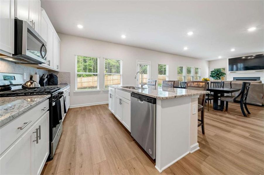 Furnished interior view inside a new home in Creekside at Oxford Park, Fairburn (Image 23).