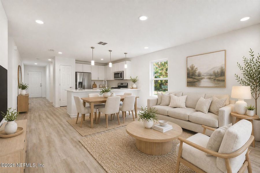 Furnished interior view inside a new home in , Jacksonville (Image 6).