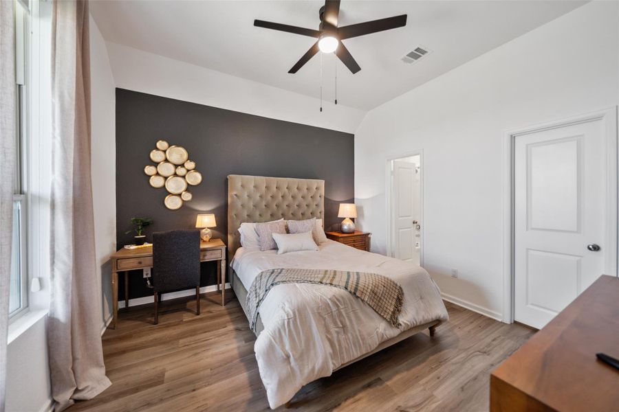 Furnished interior view inside a new home in Pomona, Manvel (Image 9).