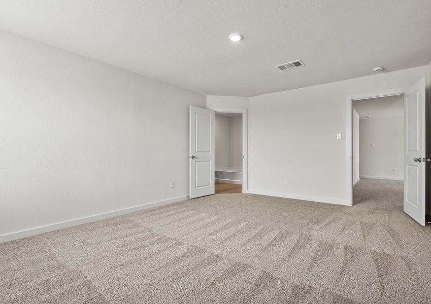 The master suite has a large bedroom, ensuite bathroom and walk-in closet. The master suite has a large bedroom, ensuite bathroom and walk-in closet.