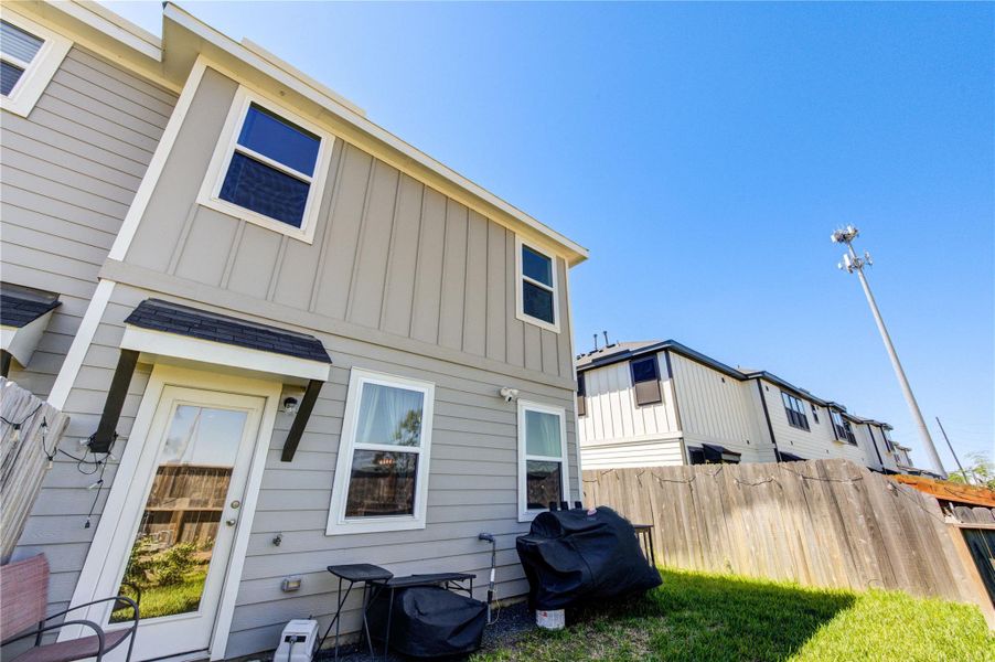 Exterior details and patio area of a home in , Katy (Image 27). Exterior details and patio area of a home in , Katy (Image 27).