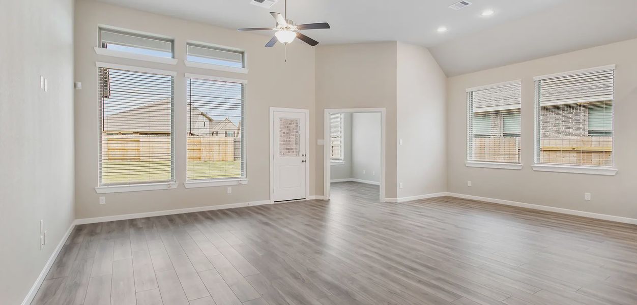 Representative unfurnished interior of a home built from the Sunnyside by Chesmar Homes in Wood Leaf Reserve, Tomball (Image 6).
