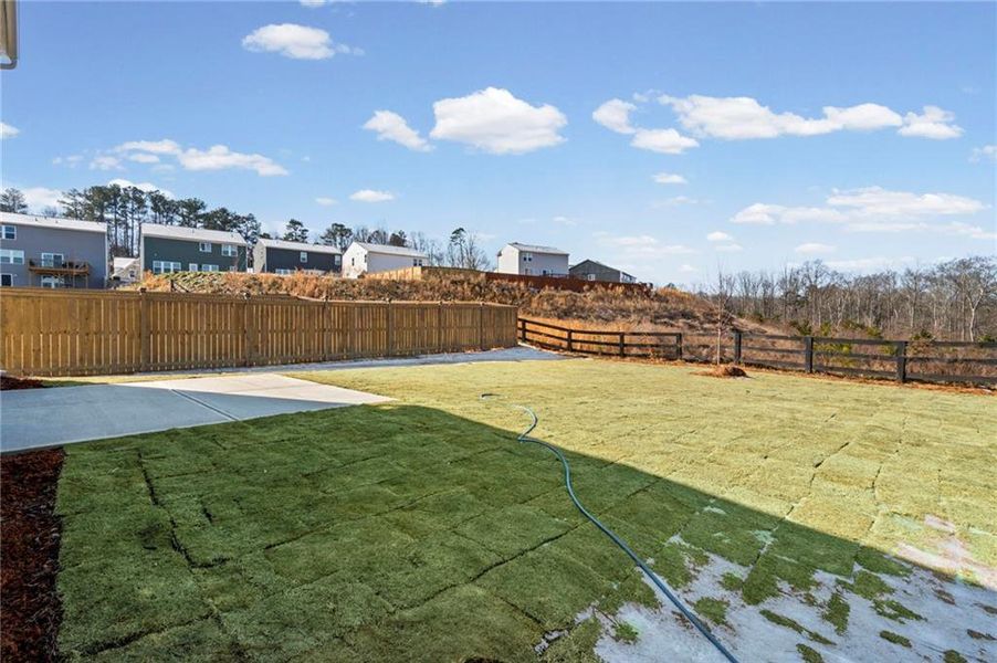 Exterior details and patio area of a home in Crossvine Estates, Braselton (Image 21).