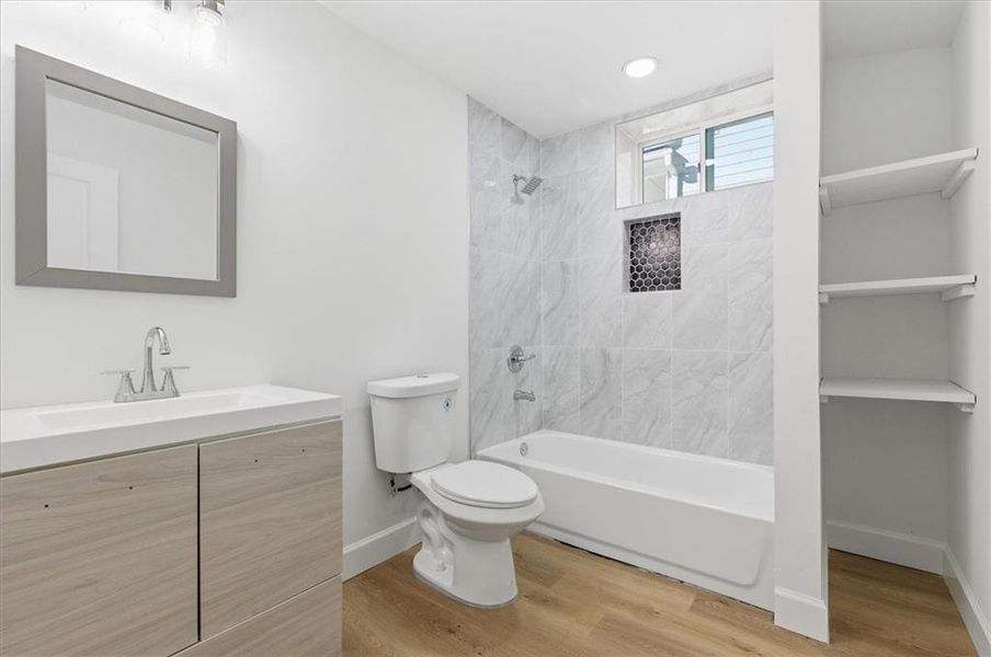 Furnished interior view inside a new home in , Atlanta (Image 9).