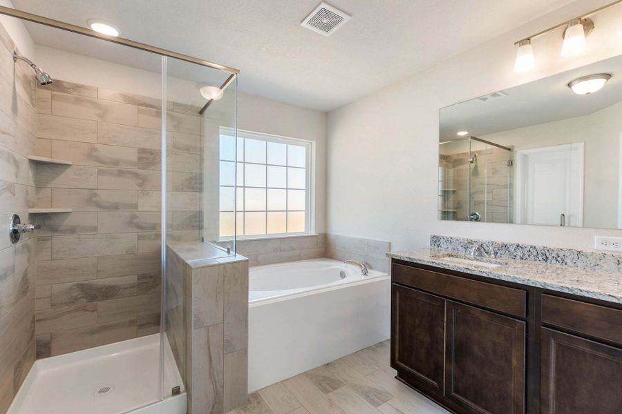 2D floor plan layout for the The 1443 by Stylecraft Builders in Sterling Ridge, Huntsville, TX (Image 22).