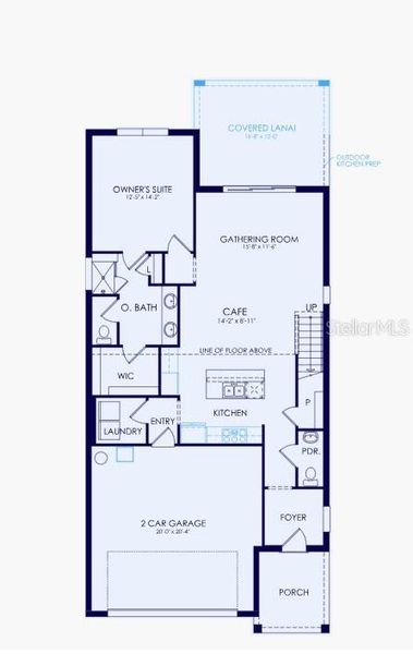 2D floor plan layout of this home in SeaFlower, Bradenton, FL (Image 2). 2D floor plan layout of this home in SeaFlower, Bradenton, FL (Image 2).