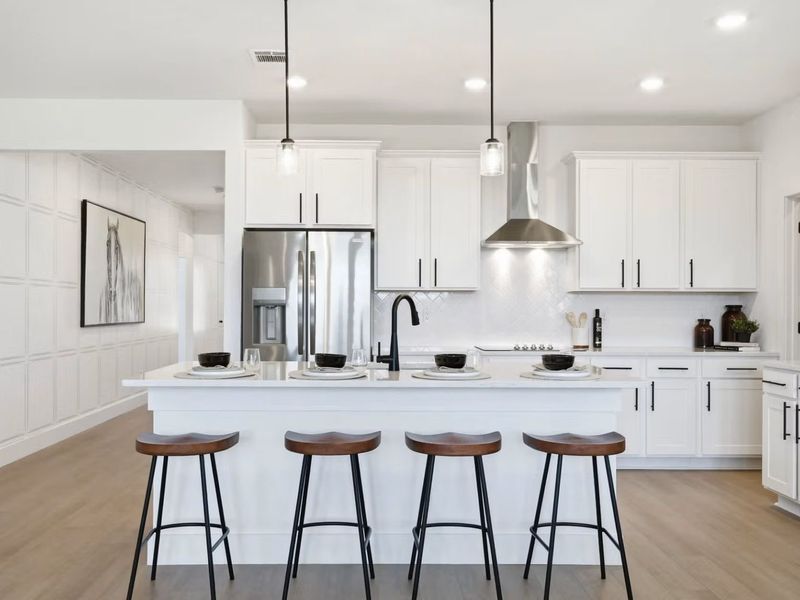 Furnished interior view inside a new home in Mercer Meadows, Royse City (Image 11).