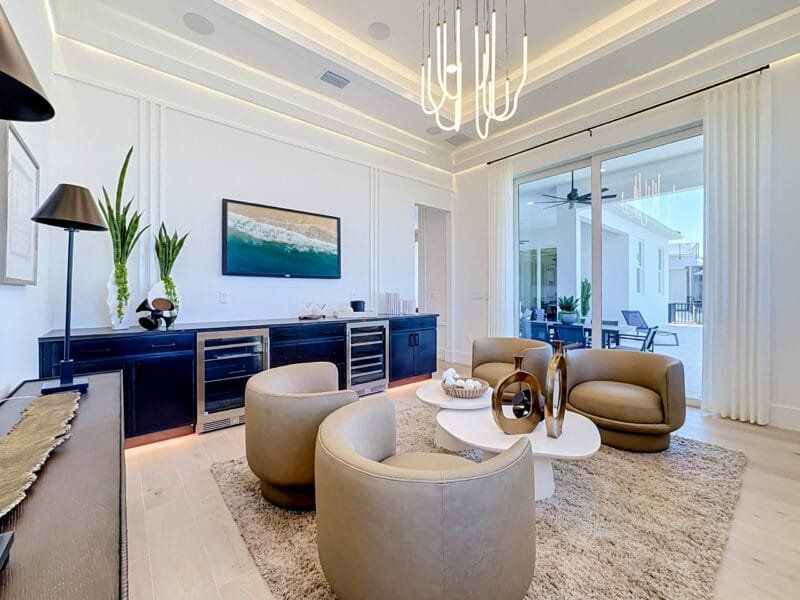 Furnished interior view inside a new home in Legends Bay, Bradenton (Image 19).