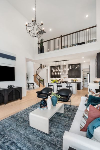 Representative furnished interior of a home built from the Linden by Tri Pointe Homes in Lagos Reserve, Manor (Image 24).