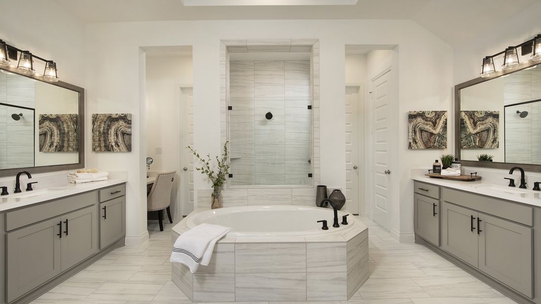 Furnished interior view inside a new home in Valencia, Manvel (Image 6). Furnished interior view inside a new home in Valencia, Manvel (Image 6).