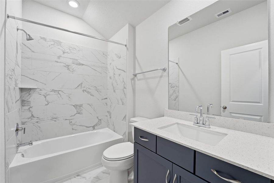 Furnished interior view inside a new home in , Cypress (Image 12).