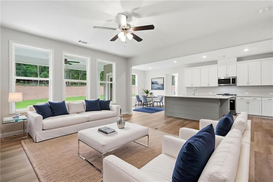 Furnished interior view inside a new home in , Demorest (Image 6). Furnished interior view inside a new home in , Demorest (Image 6).