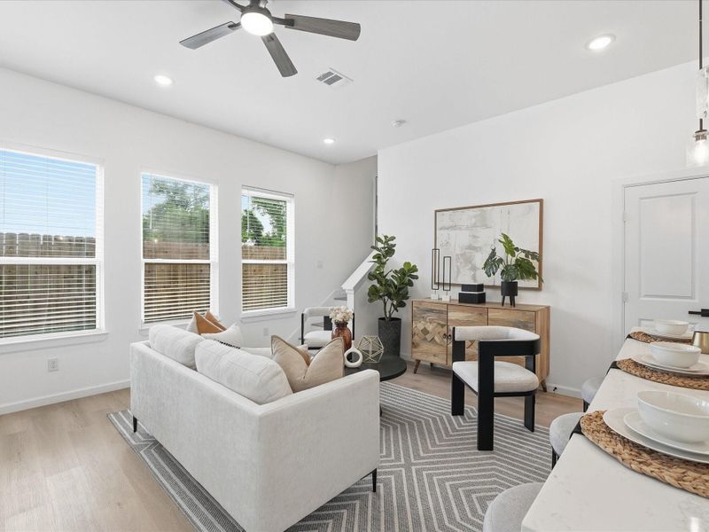 Furnished interior view inside a new home in , Houston (Image 34).