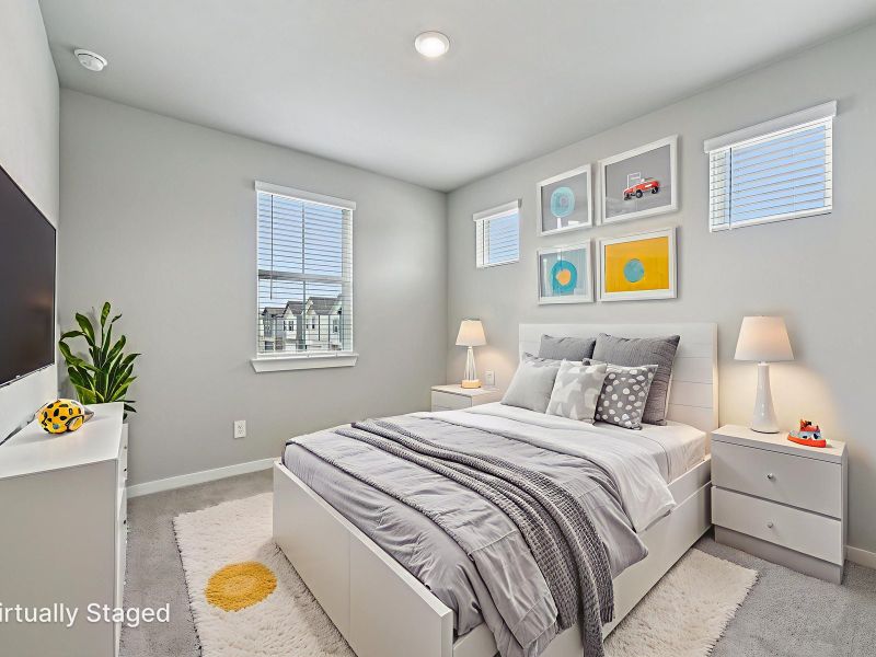 Furnished interior view inside a new home in Spring Brook Village - City Series, Houston (Image 10).