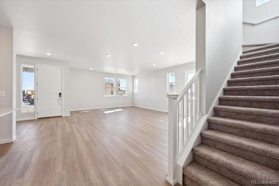 Spacious, unfurnished interior of a new home in The Boulevard II Collection at Windler, Aurora (Image 11).