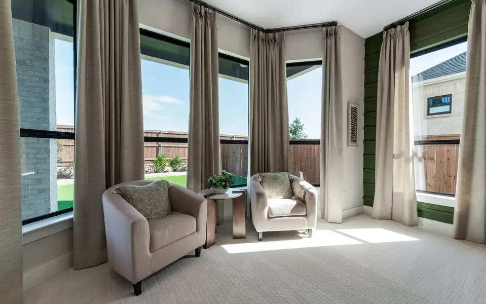 Representative furnished interior of a home built from the Laguna III by CastleRock Communities in Lakesong, Grand Prairie (Image 74).