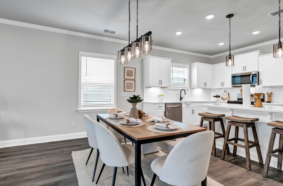 Furnished interior view inside a new home in Monroe Preserve, Chapin (Image 16).