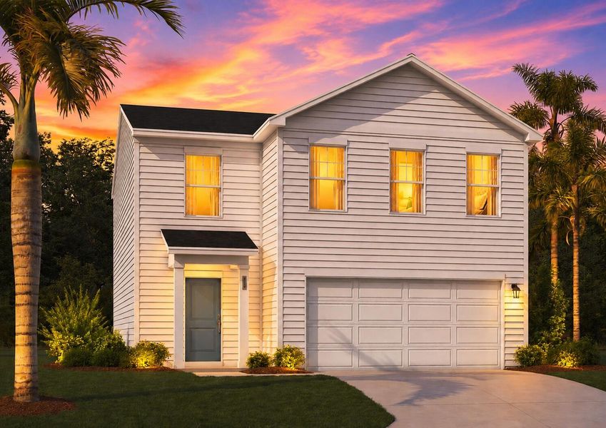 Front exterior of a new home in , Ladson, SC, highlighting curb appeal (Image 2). Front exterior of a new home in , Ladson, SC, highlighting curb appeal (Image 2).