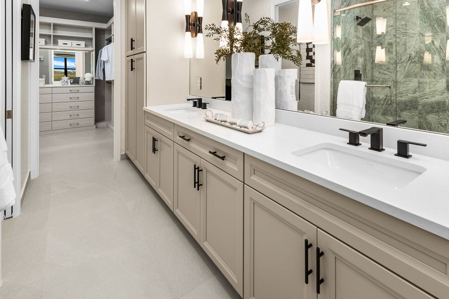 Representative furnished interior of a home built from the Bismarck by GL Homes in Valencia Parc at Riverland, Port St. Lucie (Image 9).