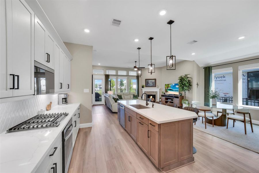 Furnished interior view inside a new home in , Willis (Image 6).