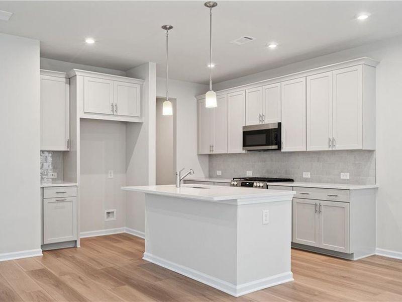 Furnished interior view inside a new home in The Village at Shallowford, Kennesaw (Image 6).