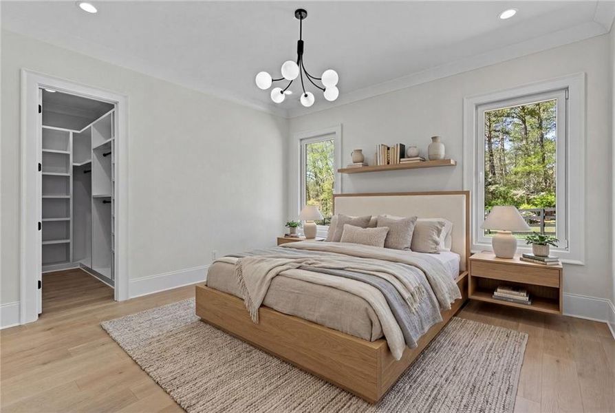 Furnished interior view inside a new home in , Dacula (Image 43).