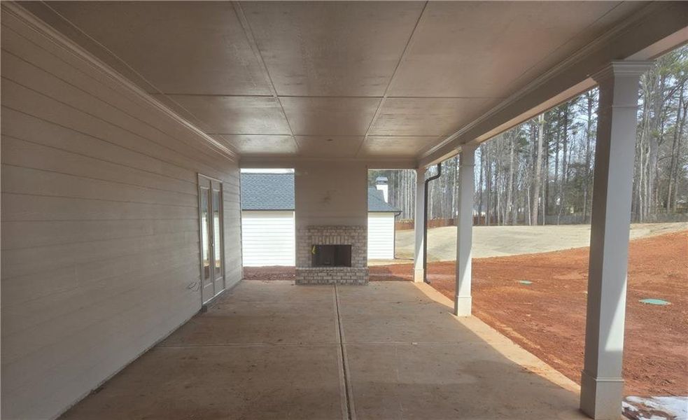 In-progress construction of a new home in , Bethlehem, GA (Image 9).