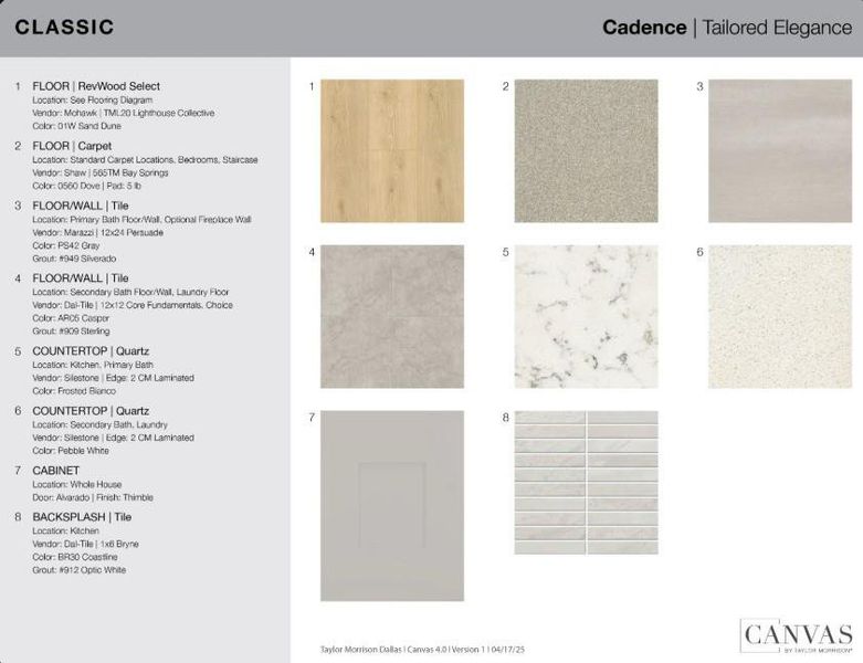 410 Chatham Street design selections! This home is currently under construction and selections are subject to change.
