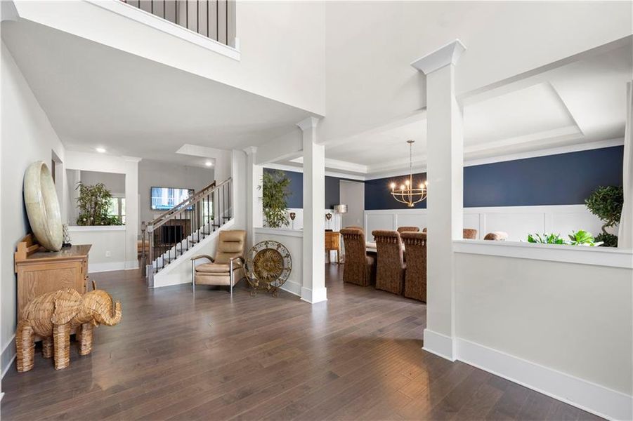 Furnished interior view inside a new home in , Fairburn (Image 12). Furnished interior view inside a new home in , Fairburn (Image 12).