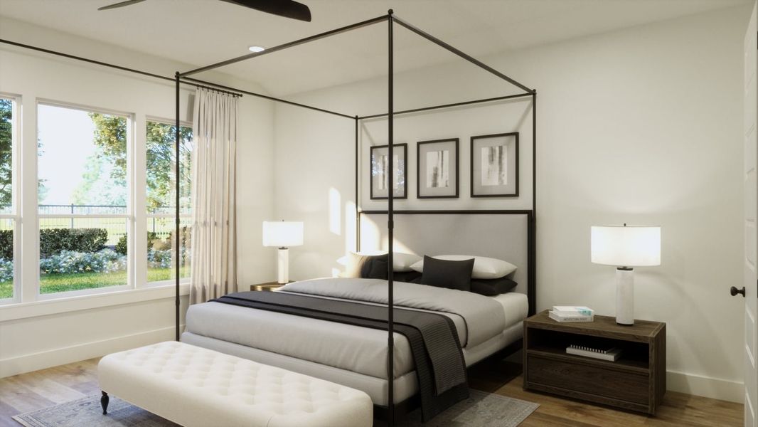 Furnished interior view inside a new home in Persimmon, Buda (Image 12). Furnished interior view inside a new home in Persimmon, Buda (Image 12).