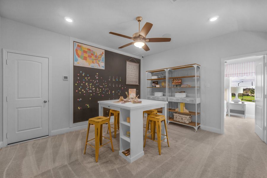 Representative furnished interior of a home built from the Grand Rouge by Beazer Homes in Bridgeland: Signature Collection, Cypress (Image 12).