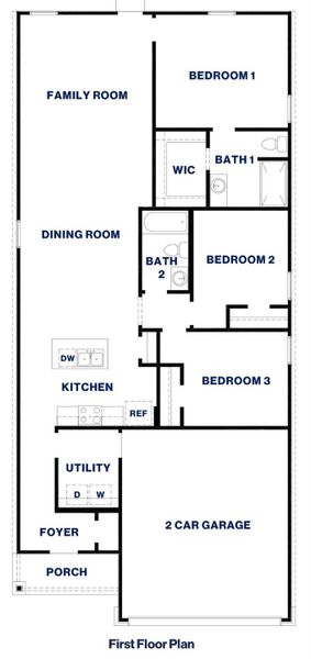 2D floor plan layout of this home in Presswoods, Splendora, TX (Image 2).