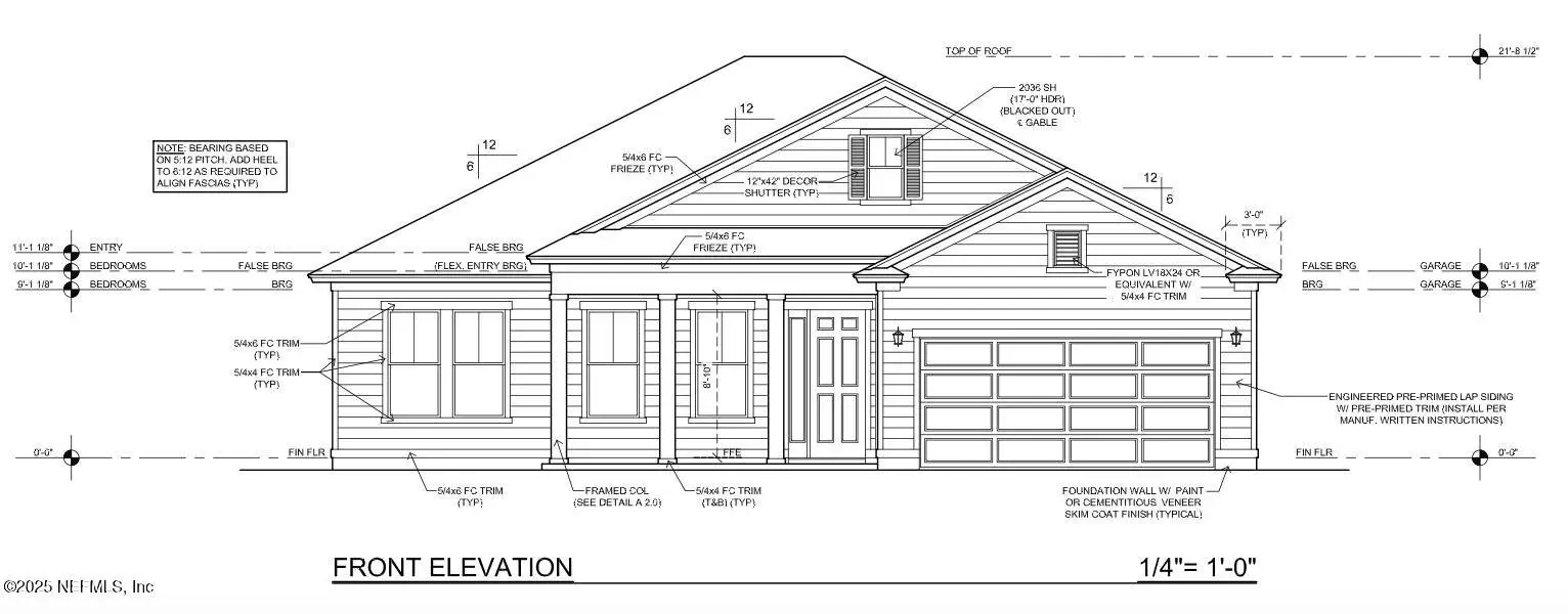 Exterior rendering of this home design in , St. Augustine, FL (Image 1).