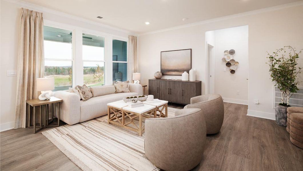 Representative furnished interior of a home built from the Birch by D.R. Horton in Avalon, Gastonia (Image 11). Representative furnished interior of a home built from the Birch by D.R. Horton in Avalon, Gastonia (Image 11).