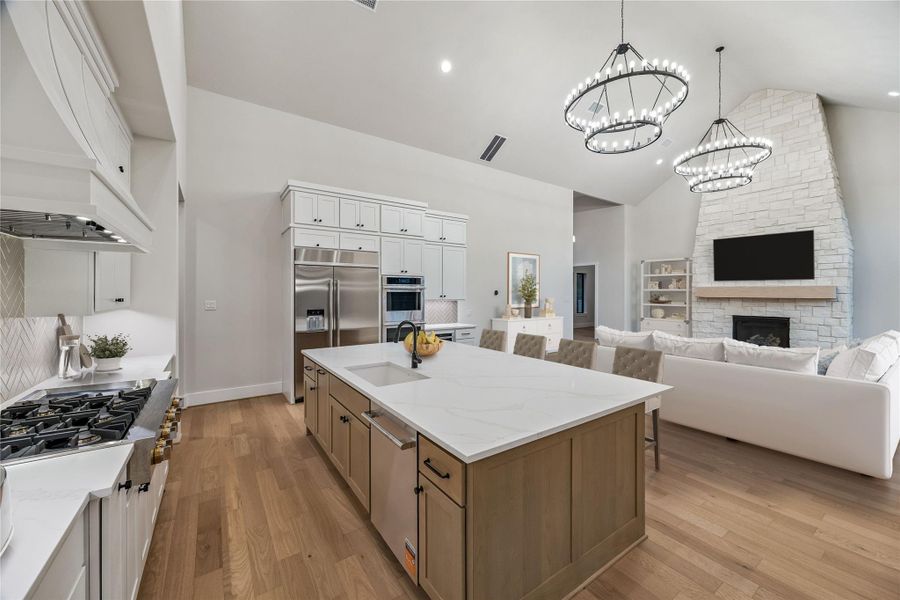 View of the Kitchen and Living Area. Virtually staged. View of the Kitchen and Living Area. Virtually staged.